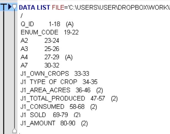 SPSS Syntax