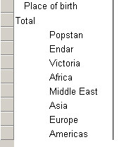 Result of Stub Indentation