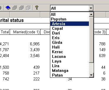 Selecting One Geographic Area